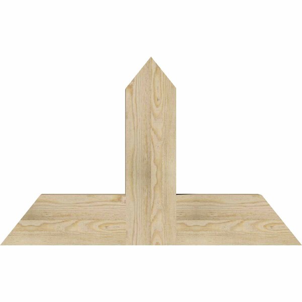Ekena Millwork Portland Rough Sawn Timber Gable Bracket, Douglas Fir, 36"W x 23"H x 4"D x 6"F, 15/12 Pitch GBW036X23X0406POR00RDF - main